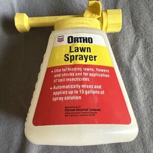 Vintage Ortho Lawn & Garden Hose End Sprayer‎ Mixes 15 Gallons Of Spray Chevron